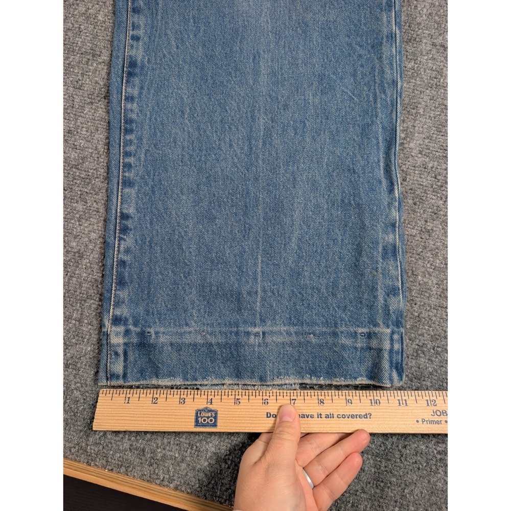 Levis Premium XL Straight Jeans Womens 25/31 Med Wash Wide Leg NWT - Picture 5 of 12